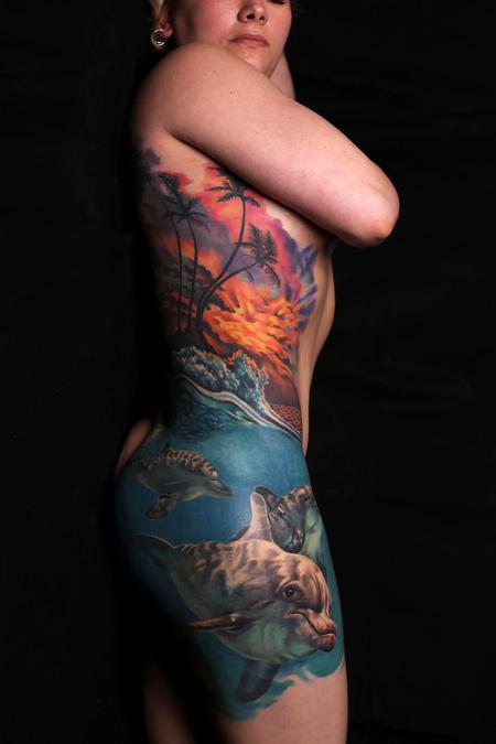 Tattoos - Seaside Serenity Sidepiece - 129501